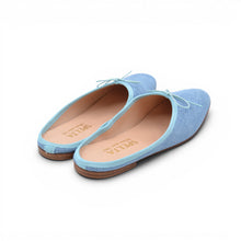 Load image into Gallery viewer, OLGA MULE in Washed Denim Fabric