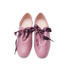 Carica l'immagine nel visualizzatore di Gallery, BETTA in Nappa Rosa Polvere-Stringata-Spelta Milano