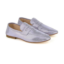 Carica l'immagine nel visualizzatore di Gallery, BHAGWAN in Camoscio Mosaico Glicine-Mocassino-Spelta Milano