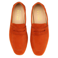 Carica l'immagine nel visualizzatore di Gallery, BHAGWAN in Camoscio Terracotta-Mocassino-Spelta Milano