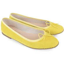 Carica l'immagine nel visualizzatore di Gallery, Nicole in Camoscio Giallo-Ballerina-Spelta Milano
