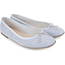 Carica l'immagine nel visualizzatore di Gallery, Nicole in Camoscio Grigio Chiaro-Ballerina-Spelta Milano