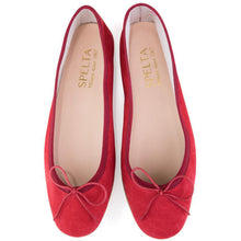 Carica l'immagine nel visualizzatore di Gallery, Nicole in Camoscio Rosso-Ballerina-Spelta Milano