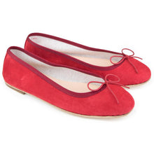 Carica l'immagine nel visualizzatore di Gallery, Nicole in Camoscio Rosso-Ballerina-Spelta Milano