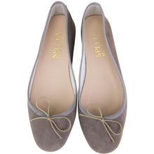 Carica l'immagine nel visualizzatore di Gallery, Nicole in Camoscio Tortora-Ballerina-Spelta Milano