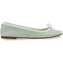 Carica l'immagine nel visualizzatore di Gallery, Nicole in Camoscio Verde Acqua-Ballerina-Spelta Milano
