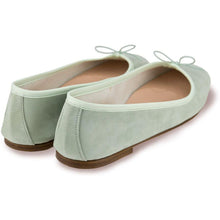 Carica l'immagine nel visualizzatore di Gallery, Nicole in Camoscio Verde Acqua-Ballerina-Spelta Milano