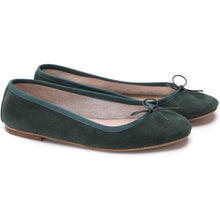 Carica l'immagine nel visualizzatore di Gallery, Nicole in Camoscio Verde Scuro-Ballerina-Spelta Milano