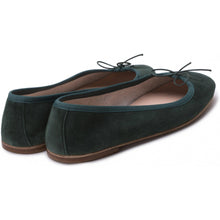 Carica l'immagine nel visualizzatore di Gallery, Nicole in Camoscio Verde Scuro-Ballerina-Spelta Milano