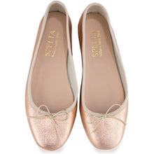 Load image into Gallery viewer, Nicole in Laminato Oro Rosa-Ballerina-Spelta Milano
