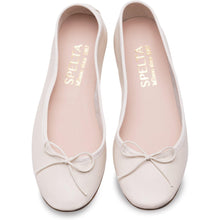 Carica l'immagine nel visualizzatore di Gallery, Nicole in Nappa Avorio-Ballerina-Spelta Milano