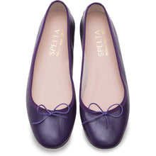 Carica l'immagine nel visualizzatore di Gallery, Nicole in Nappa Porpora-Ballerina-Spelta Milano