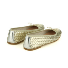 Load image into Gallery viewer, NICOLE INTRECCIO WEAVE in Laminato Platino-Ballerina-Spelta Milano