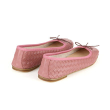 Load image into Gallery viewer, NICOLE INTRECCIO WEAVE in Nappa Rosa Polvere-Ballerina-Spelta Milano