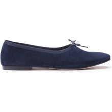 Load image into Gallery viewer, OLGA in Camoscio Blu Scuro-Ballerina-Spelta Milano