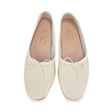 Carica l'immagine nel visualizzatore di Gallery, OLGA in Nappa Avorio-Ballerina-Spelta Milano