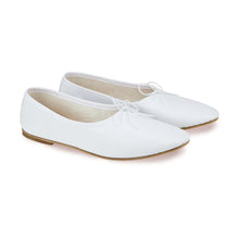 Carica l'immagine nel visualizzatore di Gallery, OLGA in Nappa Bianco-Ballerina-Spelta Milano