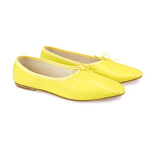 Carica l'immagine nel visualizzatore di Gallery, OLGA in Nappa Giallo-Ballerina-Spelta Milano
