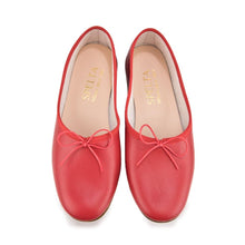 Carica l'immagine nel visualizzatore di Gallery, OLGA in Nappa Rosso-Ballerina-Spelta Milano