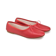 Carica l'immagine nel visualizzatore di Gallery, OLGA in Nappa Rosso-Ballerina-Spelta Milano