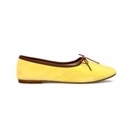 OLGA in Camoscio Giallo - Gros Grain cioccolato