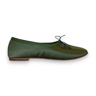 OLGA in Dark Green Satin READY-TO-SHIP