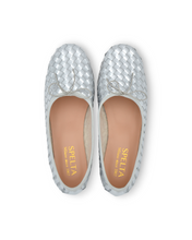 Load image into Gallery viewer, OLGA Weave in Silver Laminate READY-TO-SHIP
