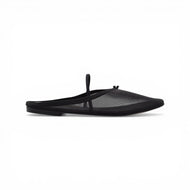 OLGA MULE in Black Mesh, Elastic READY-TO-SHIP