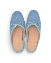 Load image into Gallery viewer, OLGA MULE in Washed Denim Fabric
