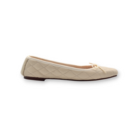 SOFIA QUILTED in Ivory Nappa READY-TO-SHIP