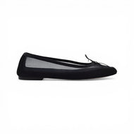 SPERANZA in Black Suede, Black Mesh READY-TO-SHIP