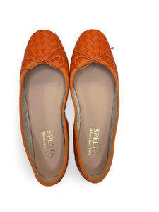 NICOLE INTRECCIO WEAVE in Nappa Arancione - PRONTA CONSEGNA