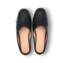 Load image into Gallery viewer, OLGA MULE in Black Nappa Leather READY-TO-SHIP
