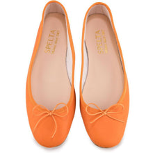 Carica l&#39;immagine nel visualizzatore di Gallery, Nicole in Nappa Arancio-Ballerina-Spelta Milano
