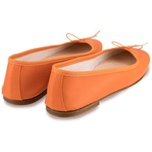 Carica l&#39;immagine nel visualizzatore di Gallery, Nicole in Nappa Arancio-Ballerina-Spelta Milano
