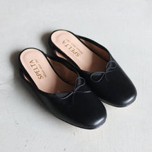Load image into Gallery viewer, OLGA MULE in Black Nappa Leather READY-TO-SHIP
