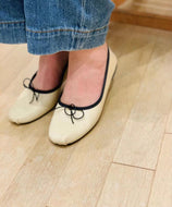 IMMA PLEATED in Ivory Nappa