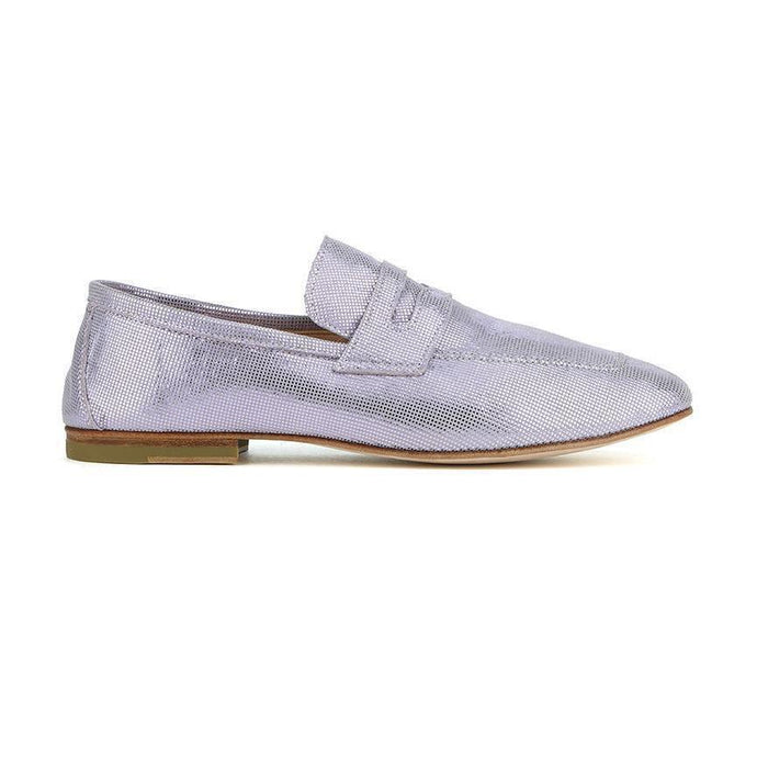 BHAGWAN in Camoscio Mosaico Glicine-Mocassino-Spelta Milano