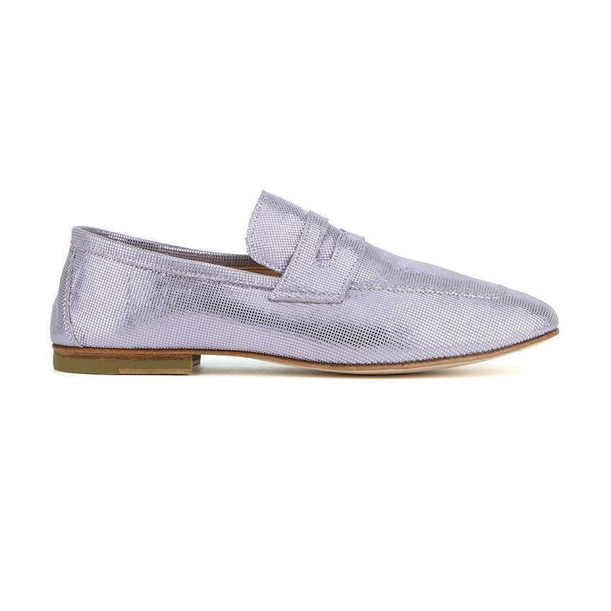 BHAGWAN in Camoscio Mosaico Glicine-Mocassino-Spelta Milano