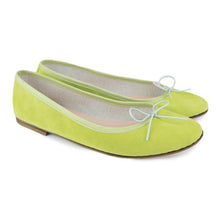 Load image into Gallery viewer, Nicole in Camoscio Lime-Ballerina-Spelta Milano
