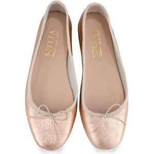 Nicole in Laminato Oro Rosa-Ballerina-Spelta Milano