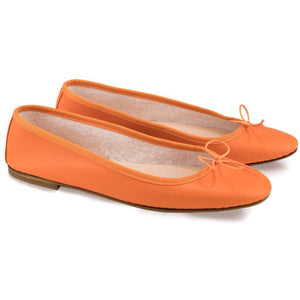 Nicole in Nappa Arancio-Ballerina-Spelta Milano