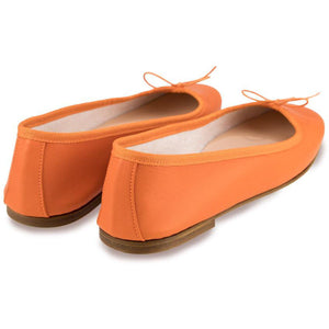 Nicole in Nappa Arancio-Ballerina-Spelta Milano