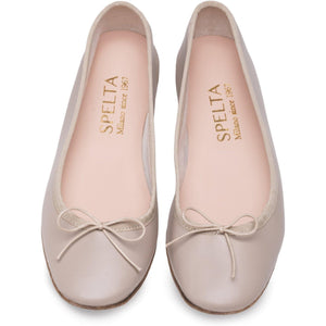 Nicole in Nappa Beige-Ballerina-Spelta Milano