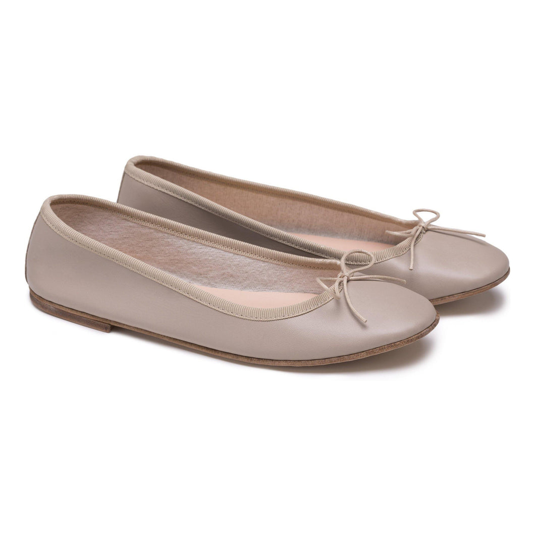 Nicole in Nappa Beige-Ballerina-Spelta Milano