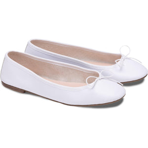 Nicole in Nappa Bianco-Ballerina-Spelta Milano