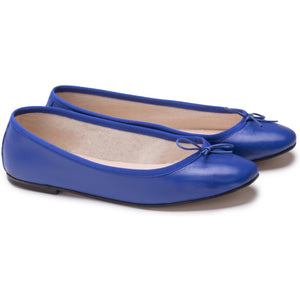 Nicole in Nappa Bluette-Ballerina-Spelta Milano