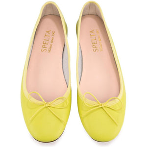 Nicole in Nappa Giallo-Ballerina-Spelta Milano