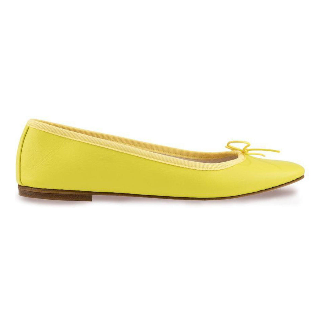 Nicole in Nappa Giallo-Ballerina-Spelta Milano