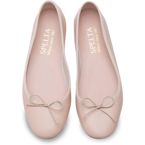 Nicole in Nappa Nude-Ballerina-Spelta Milano